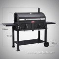 Outdoor Large Multifunction Trolley Smoker Charcoal BBQ Gril